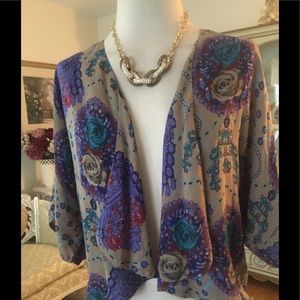 Forever 21 great condition colorful shrug fully size SP